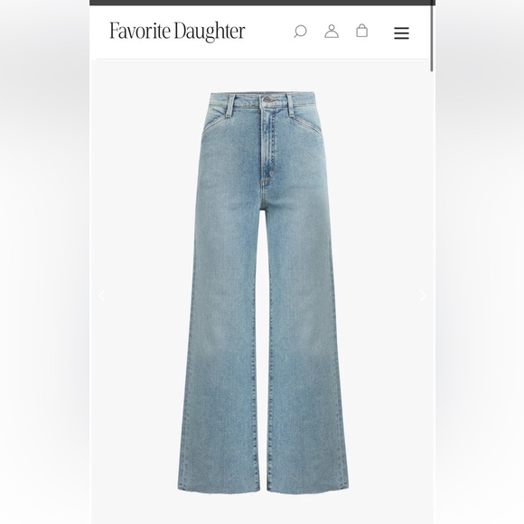 Favorite Daughter The Mischa High Rise Wide Leg Ankle Jeans Palisades 30 - Picture 3 of 8